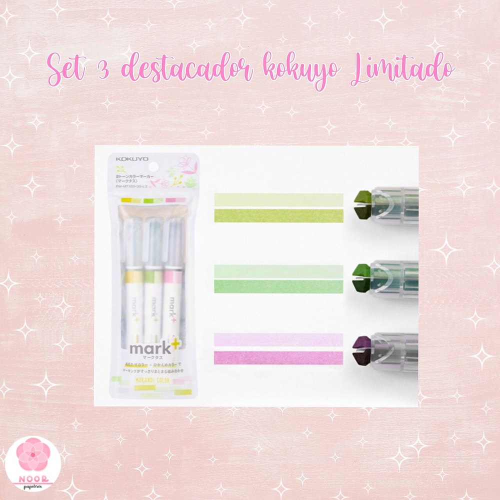 Set 3 destacador Kokuyo Edición Limitada
