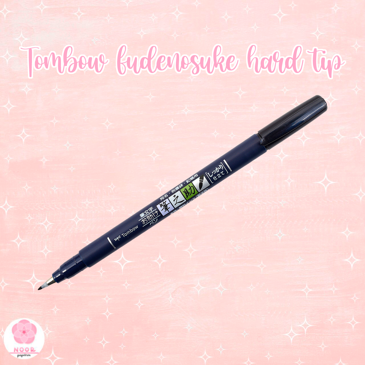 Tombow 62038 Caneta pincel Fudenosuke, pacote com 2. Canetas de ponta macia e du