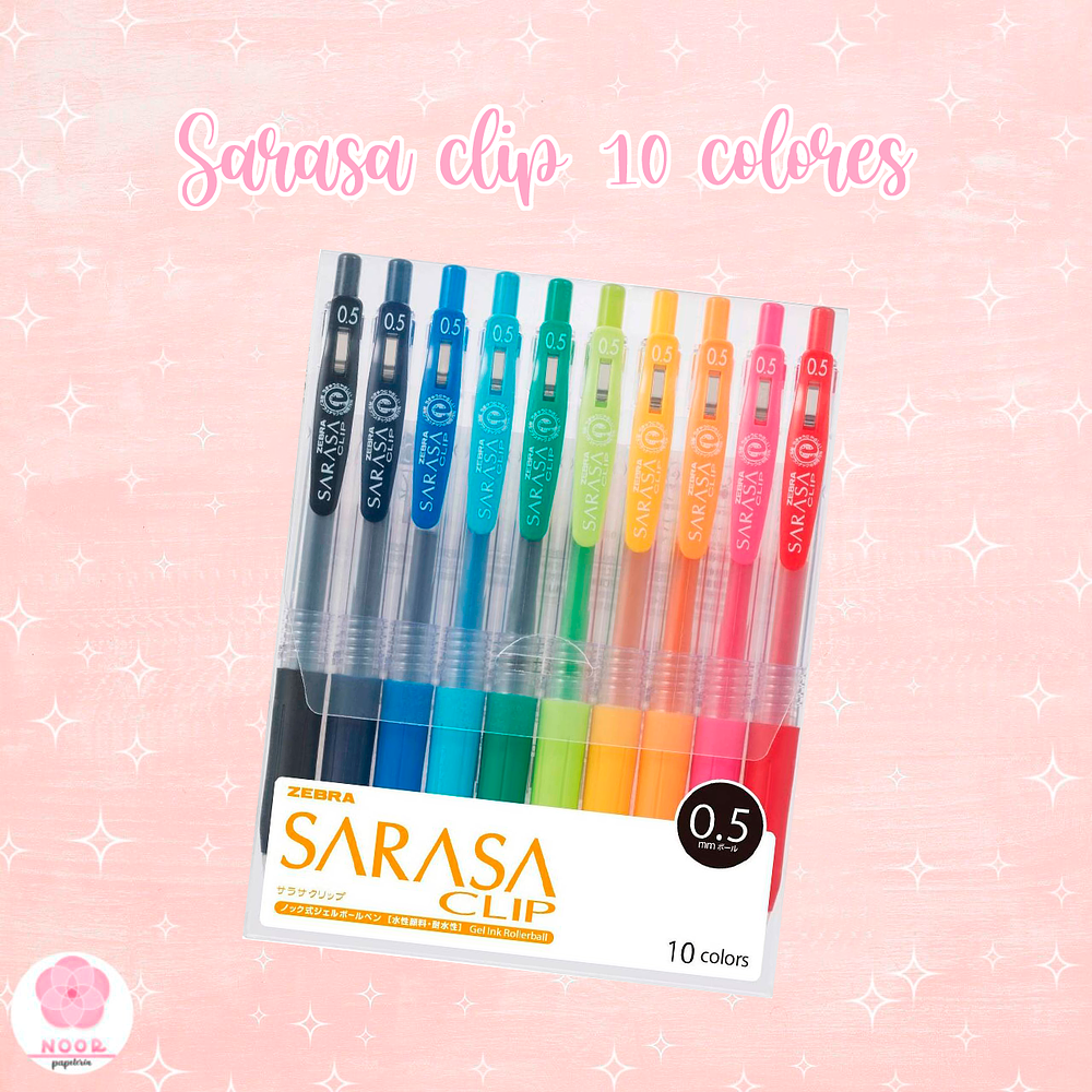 Sarasa Clip 10 Colores