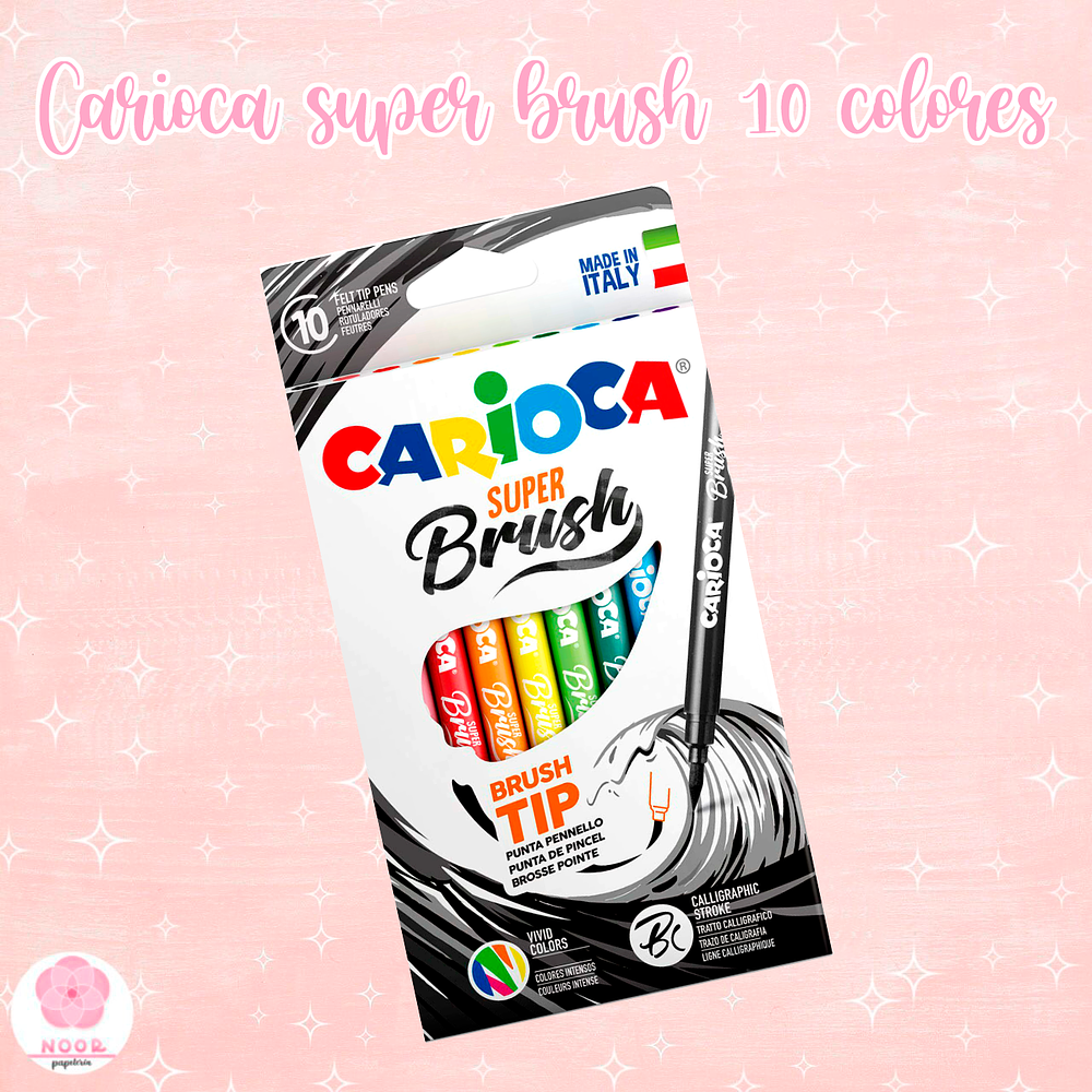 Carioca Super Brush 10 colores