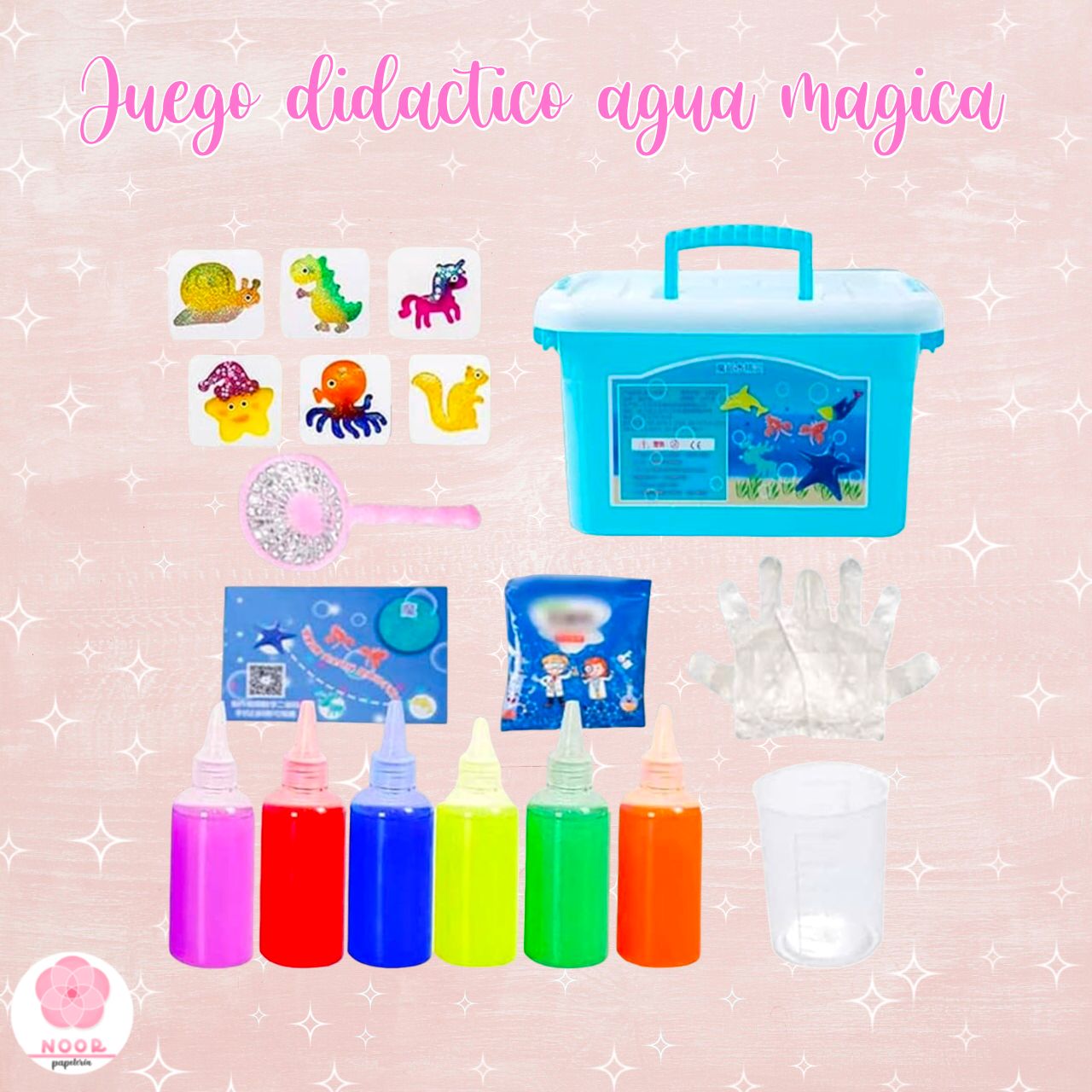 Kit De Creacion De Juguetes Acuaticos Gel 6 Colores Magic Fairy