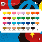 Arrtx Marcadores acrílicos de doble punta pincel&fina 32 colores