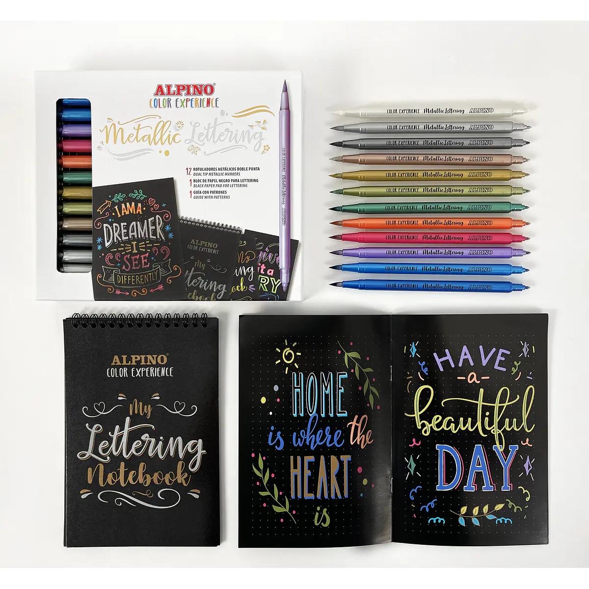 Set Metallic Lettering Alpino
