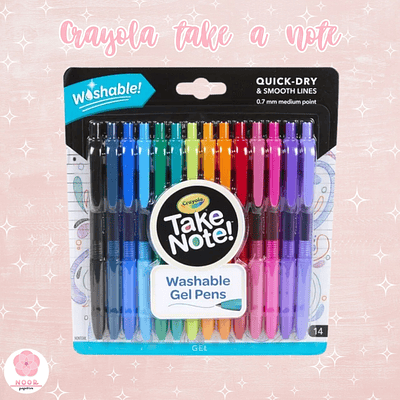 Crayola Take Note! Bolígrafo de Gel Lavable