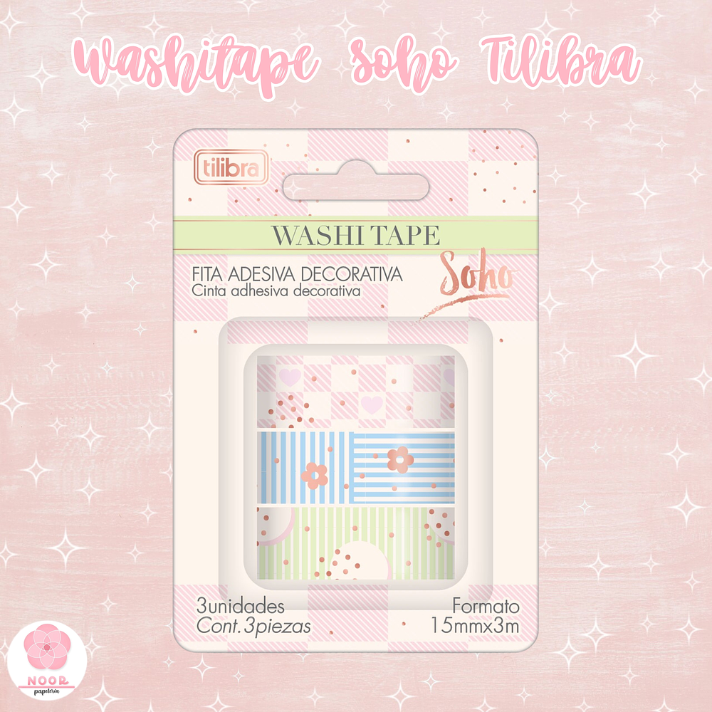 Set Washitape Soho Tilibra