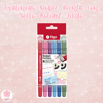 Tiralíneas Doble Punta con Sello Roliart Filgo