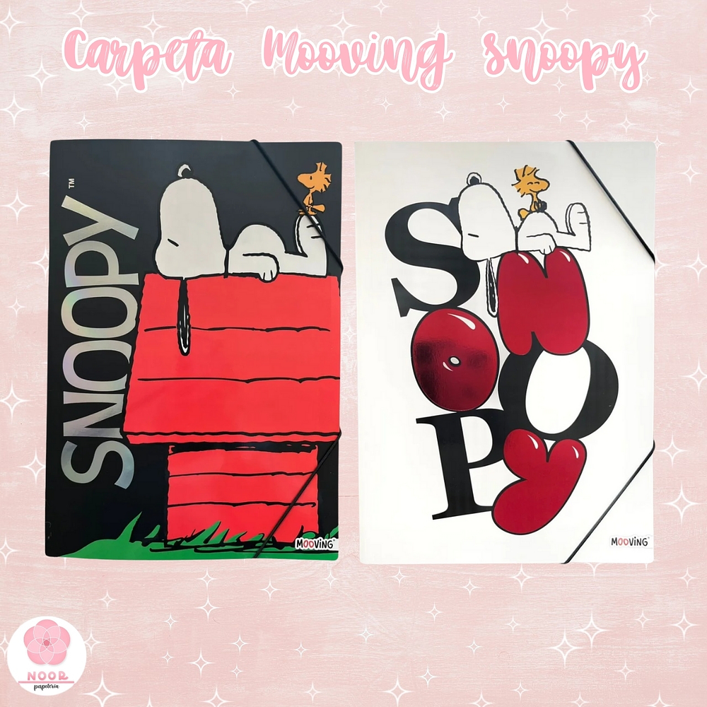 Carpeta Oficio 3 Solapas Mooving Snoopy