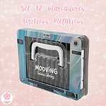 Set de 12 marcadores acrílicos metálicos Mooving 