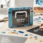 Set de 12 marcadores acrílicos metálicos Mooving 