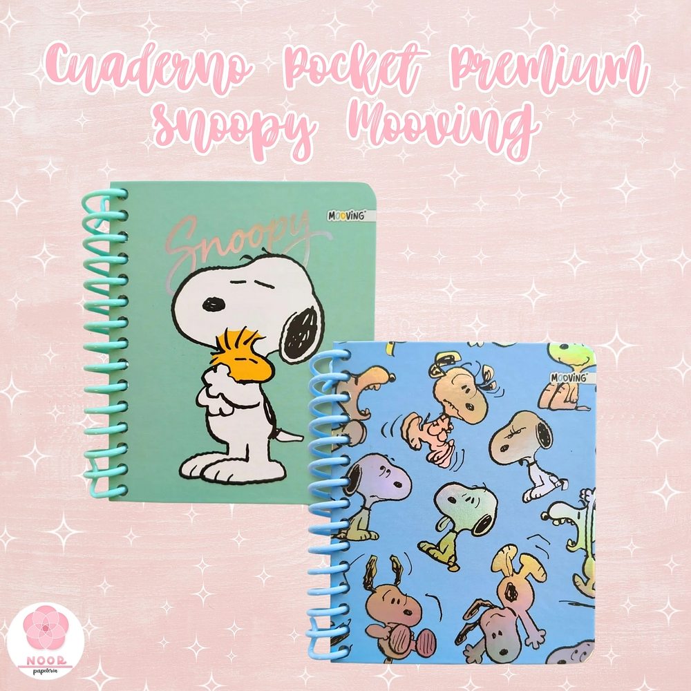 Cuaderno Pocket Premium Snoopy Mooving
