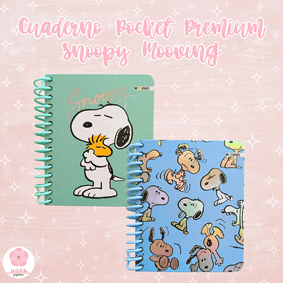 Cuaderno Pocket Premium Snoopy Mooving