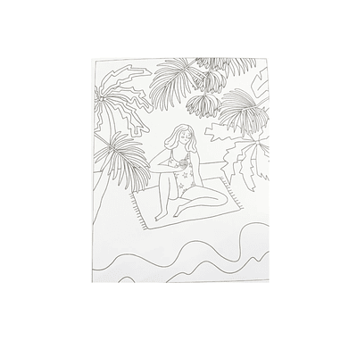 Block Para Colorear Tropical Happiness x Dani Blanq