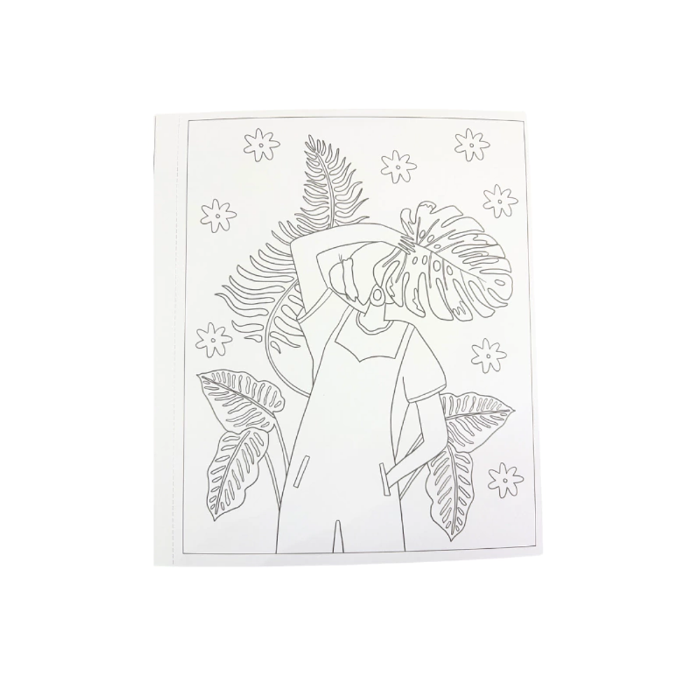 Block Para Colorear Tropical Happiness x Dani Blanq