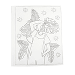 Block Para Colorear Tropical Happiness x Dani Blanq