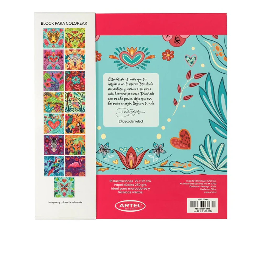 Block Para Colorear Magia Tropical x Decodanielacl