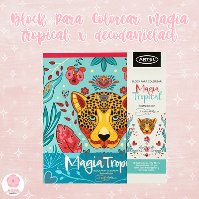 Block Para Colorear Magia Tropical x Decodanielacl