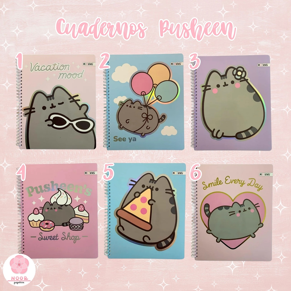 Cuaderno Universitario Pusheen 100 Hojas Mooving