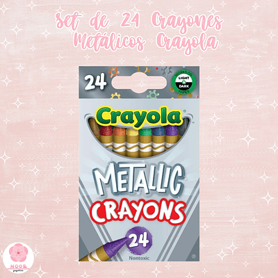 Set de 24 Crayones Metálicos Crayola