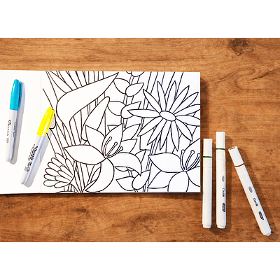 Libro para Colorear Flores