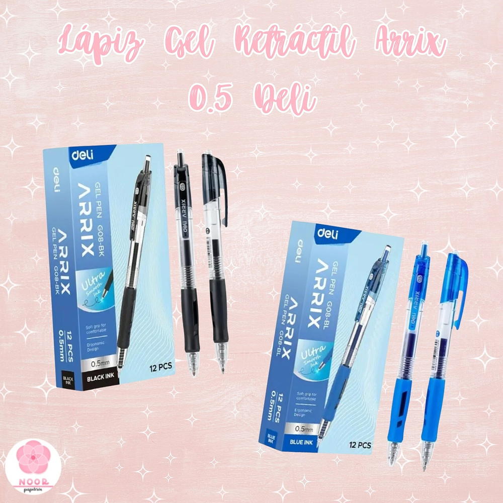 Lápiz Gel Retráctil Arrix 0.5 mm – Deli
