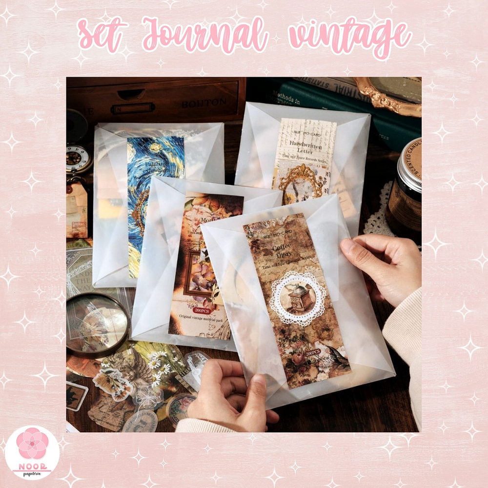 Set Journal Vintage 200 Piezas