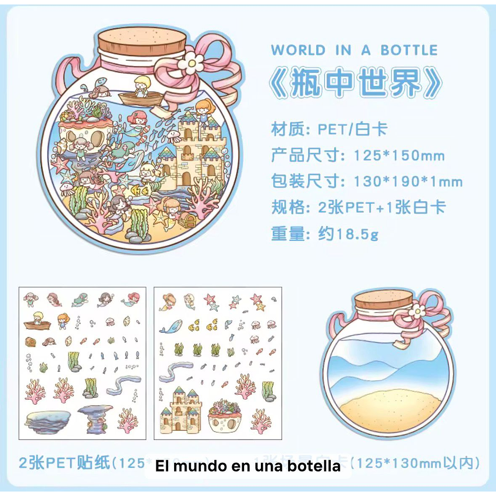 Set de Stickers Decorativos Escenarios