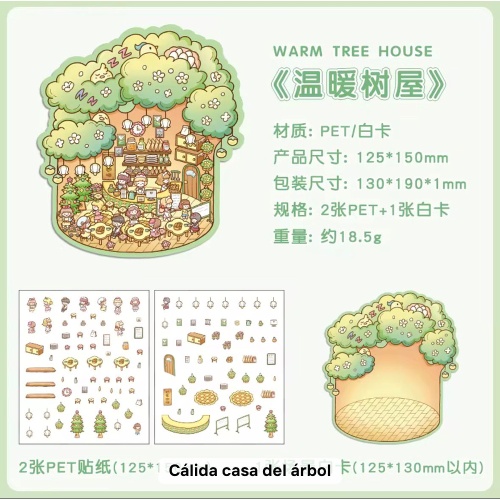 Set de Stickers Decorativos Escenarios