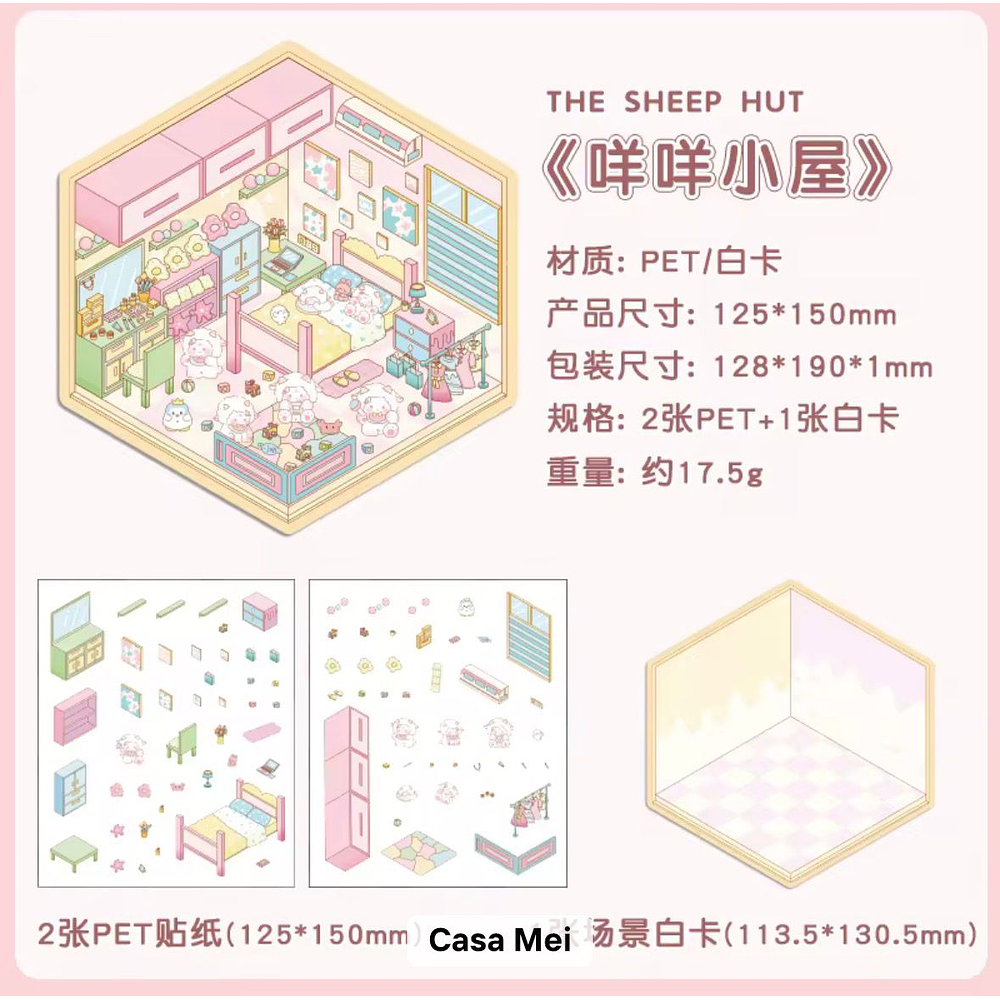 Set de Stickers Decorativos Escenarios