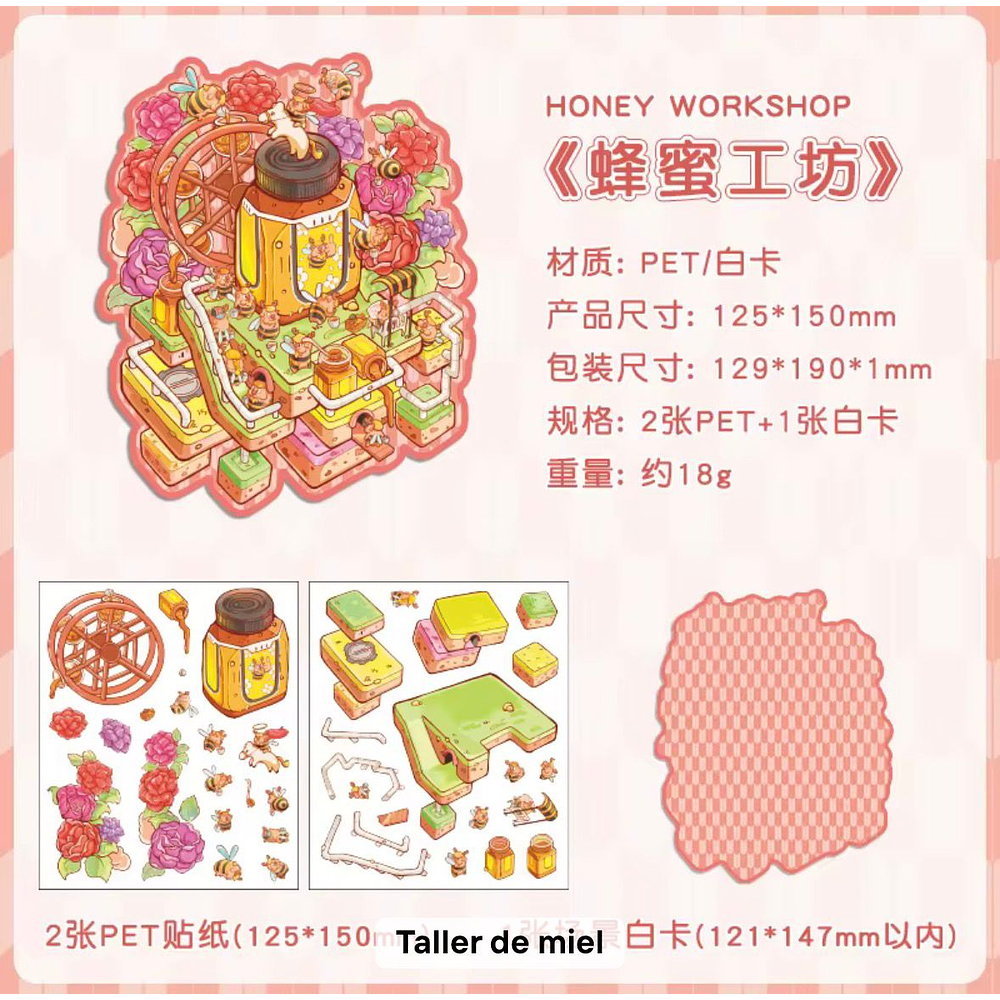 Set de Stickers Decorativos Escenarios