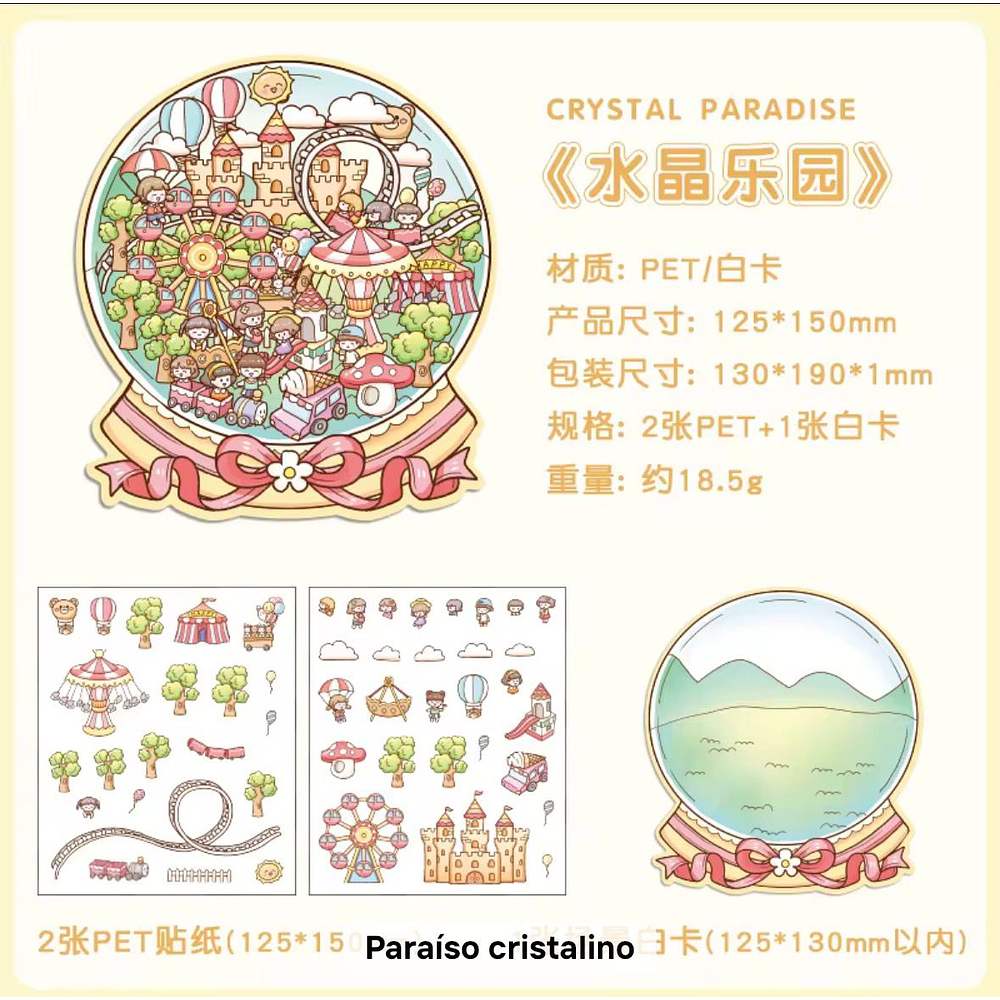 Set de Stickers Decorativos Escenarios