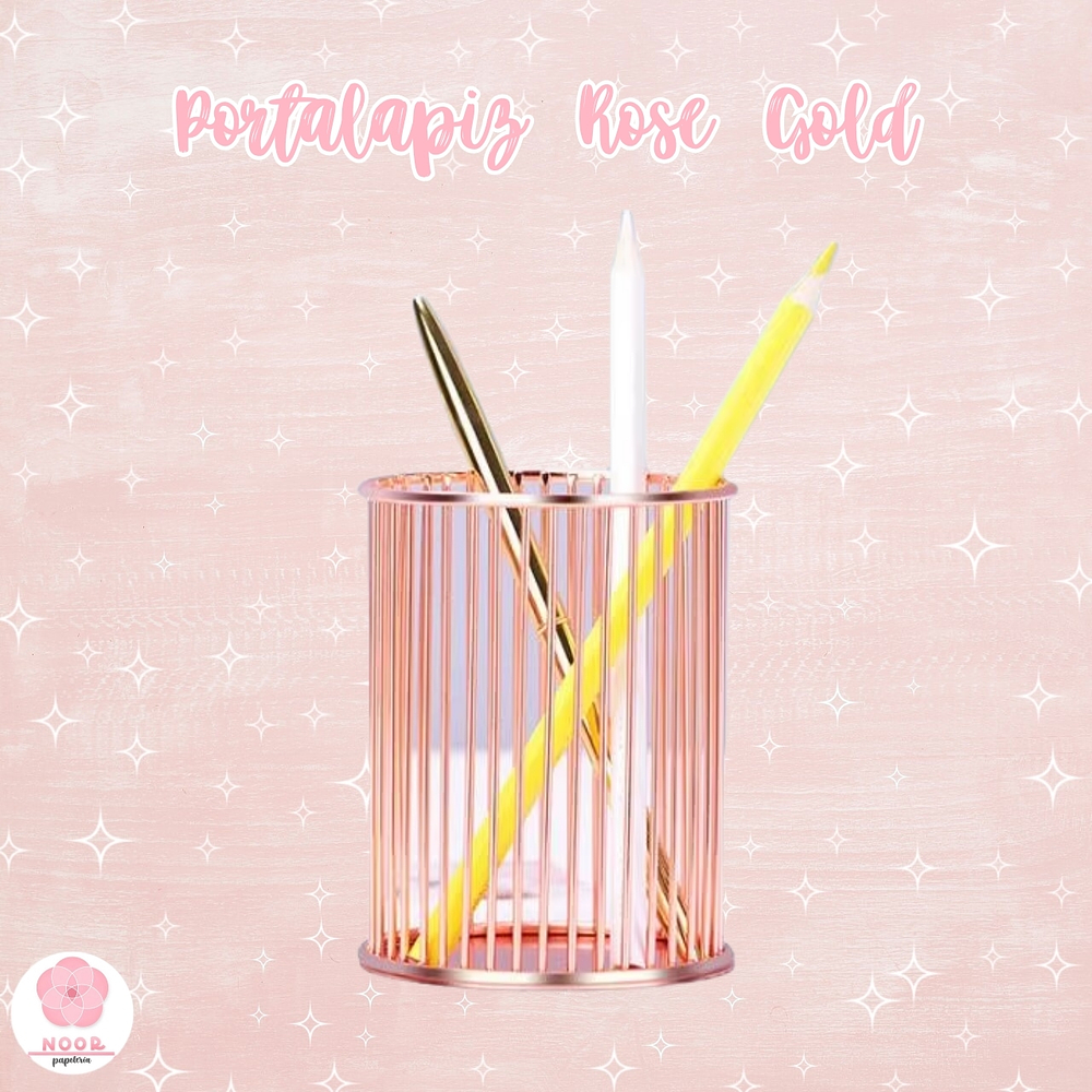 Portalápiz Metálico Rose Gold