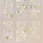 Stickers Natural Series 6 Láminas Botánicas