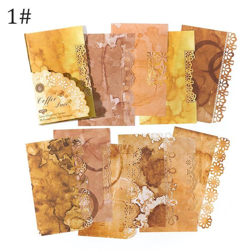 Set Papel Decorativo Vintage  Lace Collection