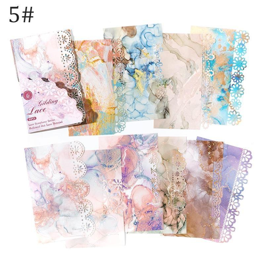 Set Papel Decorativo Vintage  Lace Collection