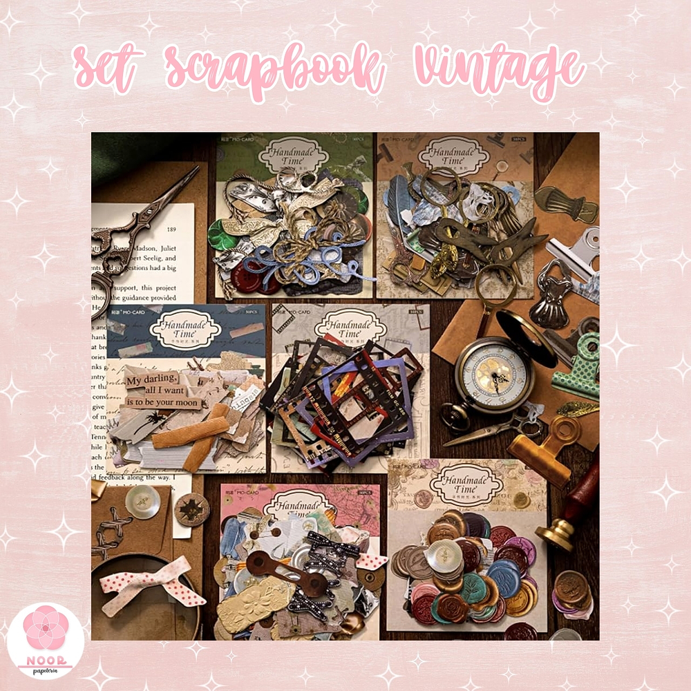 Set Stickers Vintage 50 Piezas