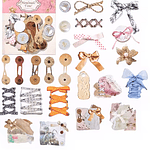 Set Stickers Vintage 50 Piezas