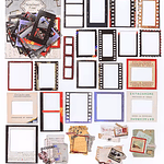 Set Stickers Vintage 50 Piezas