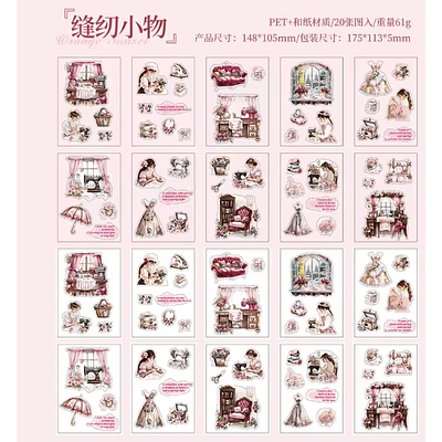 Libro de Stickers Troquelados Personajes 20 Piezas