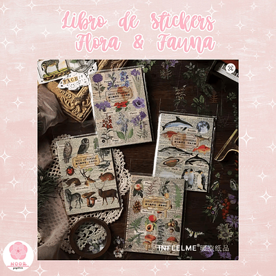 Libro de Stickers Flora & Fauna 20 Hojas