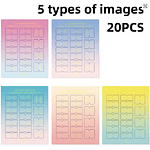 Separadores Adhesivos Mensuales 10 Hojas