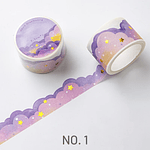 Washi Tape Borde Ondulado Dreamy Clouds