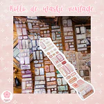 Rollo de Washi Vintage – Etiquetas Retro
