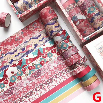 Set 12 Washitapes – Diseños Variados