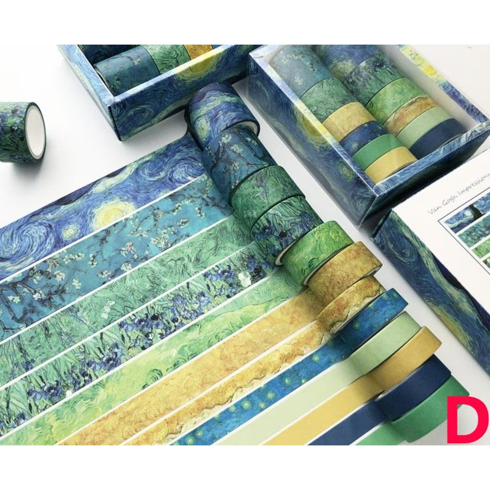 Set 12 Washitapes – Diseños Variados