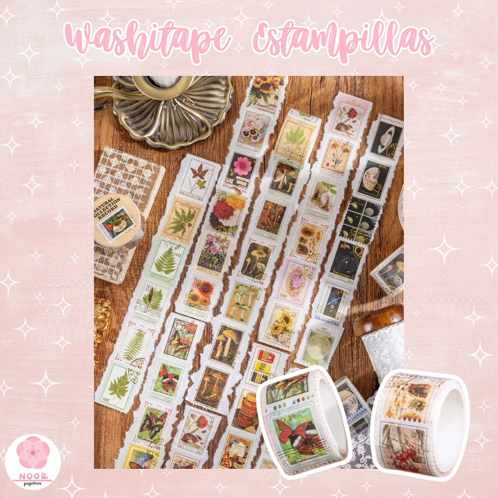 Washitape Estampillas Vintage