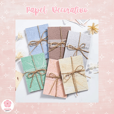 Pack 30 Papeles Vitela Texturizados