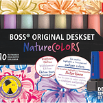 Set Stabilo Boss Nature Colors Wildflower Edition + Deskset – 10 Colores