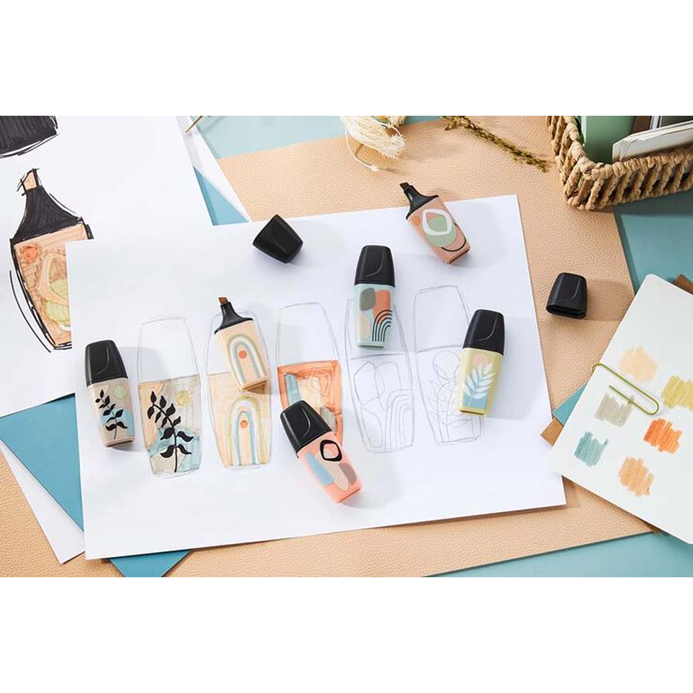 Destacadores Stabilo Boss Mini Naturevibes – Set 6 Colores