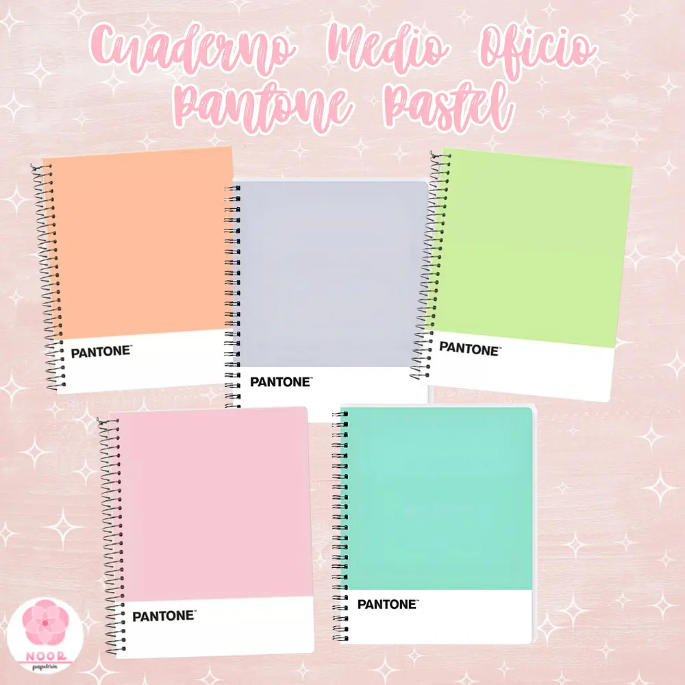 Cuaderno Medio Oficio Pantone Pastel