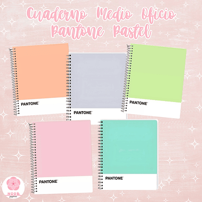 Cuaderno Medio Oficio Pantone Pastel